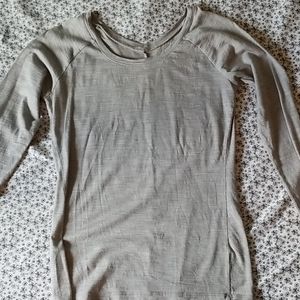 Icebreaker Merino Gray Wool Long Sleeve